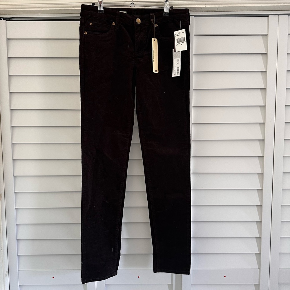 Kut from the Kloth Espresso Brown Skinny Corduroy Pants